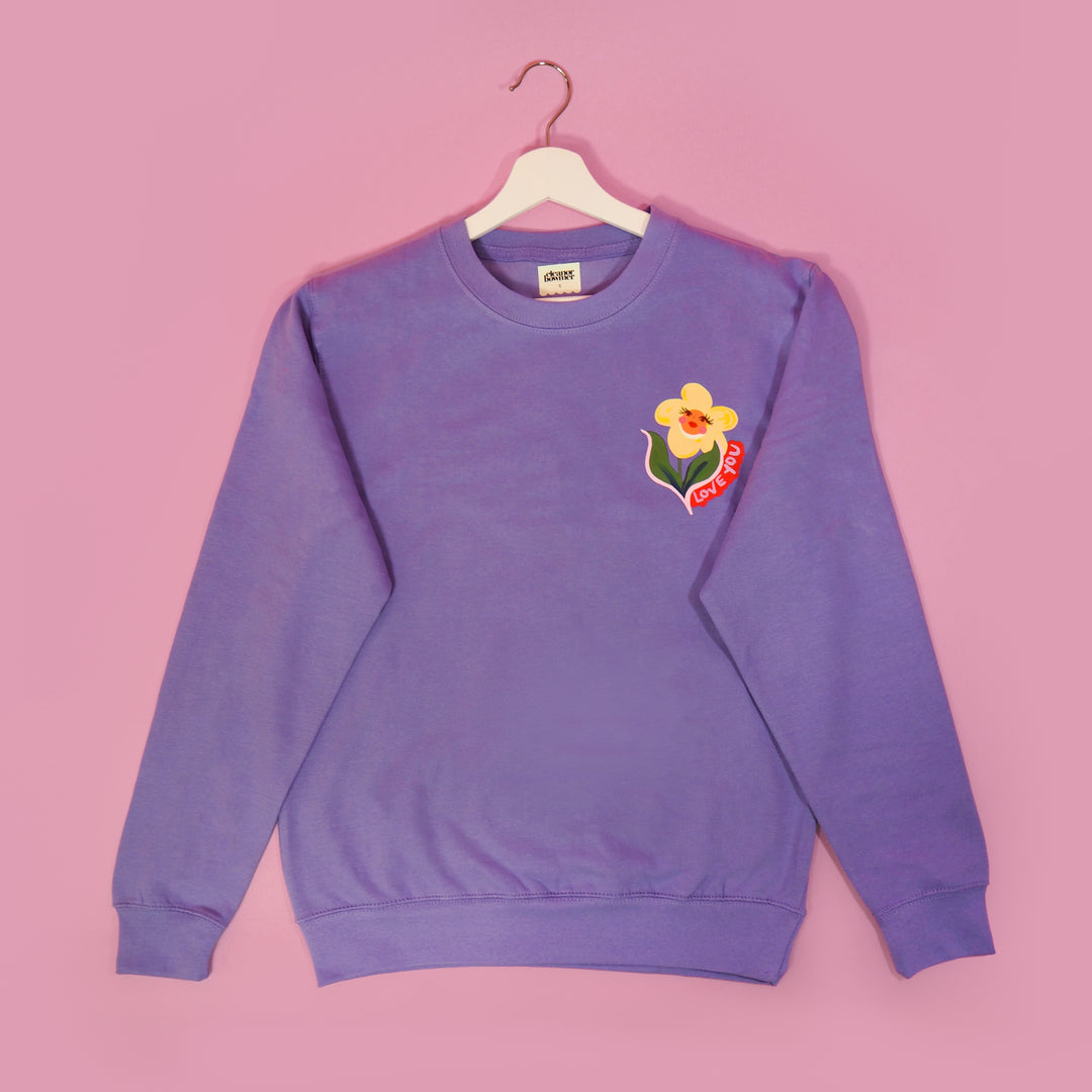 Daisy Floral Lilac Jumper