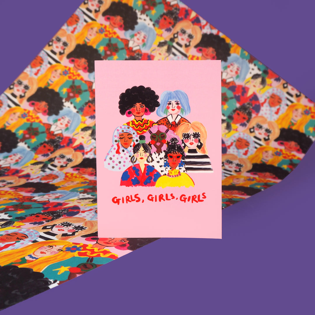 Girls, Girls, Girls Card