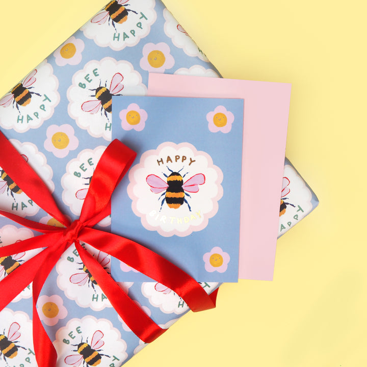 Happy Birthday Bee Card