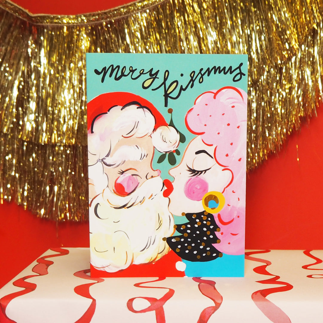 Merry Kissmus Christmas Card
