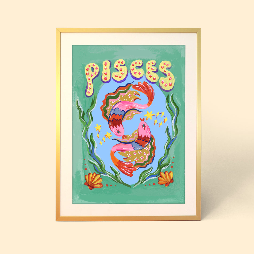 Pisces Zodiac Print