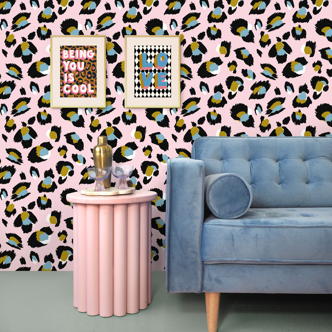 Pink Leopard Wallpaper – Eleanor Bowmer