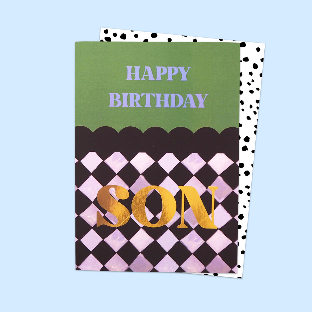 Son Checker Birthday Card