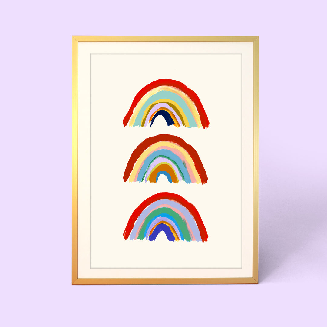 Three Rainbows Print