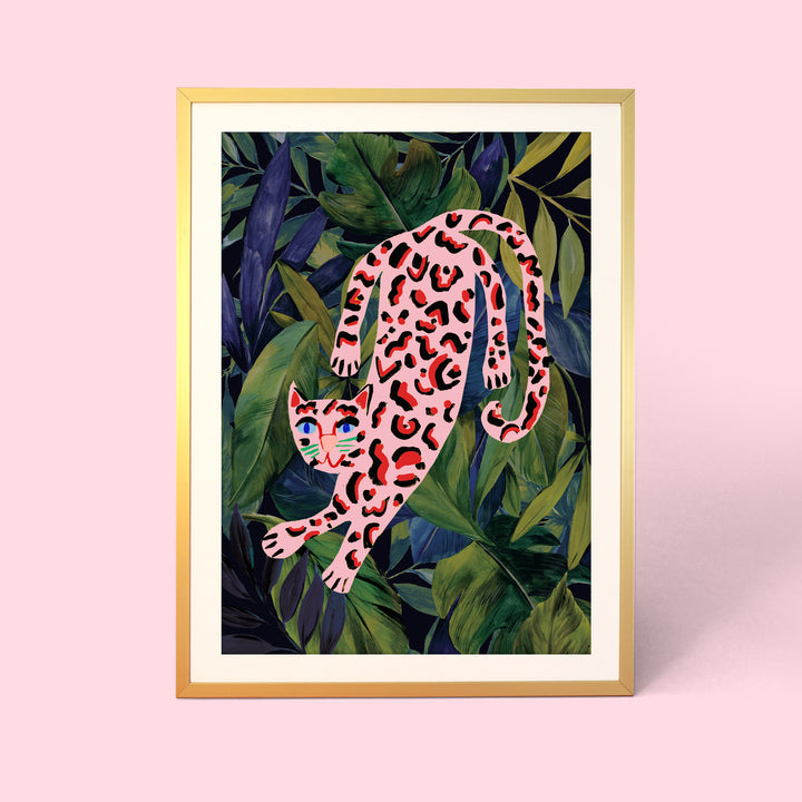 Tropical Pink Leopard Print