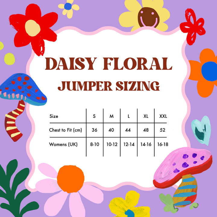 Daisy Floral Lilac Jumper