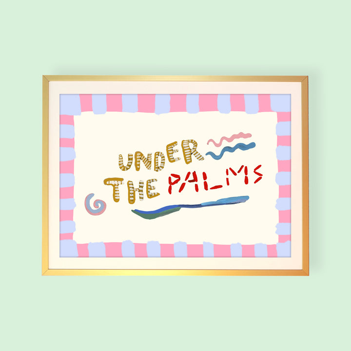 Under The Palms Print