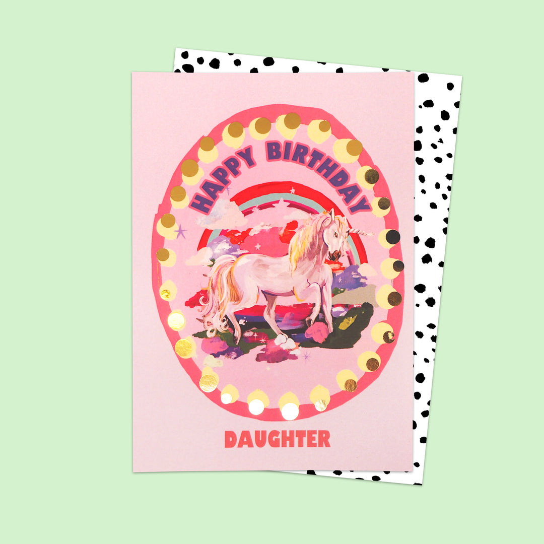 Unicorn Daughter Birthday Card
