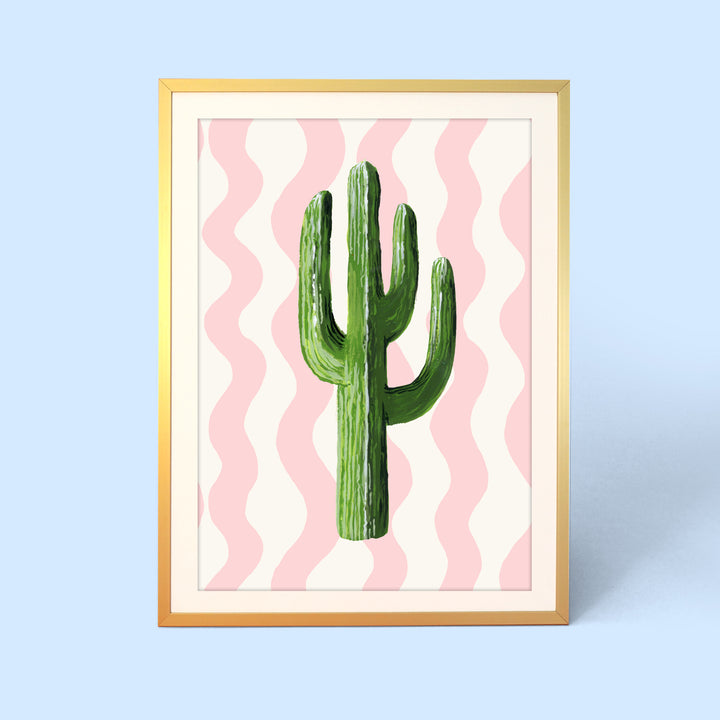 Wavey Cactus Print