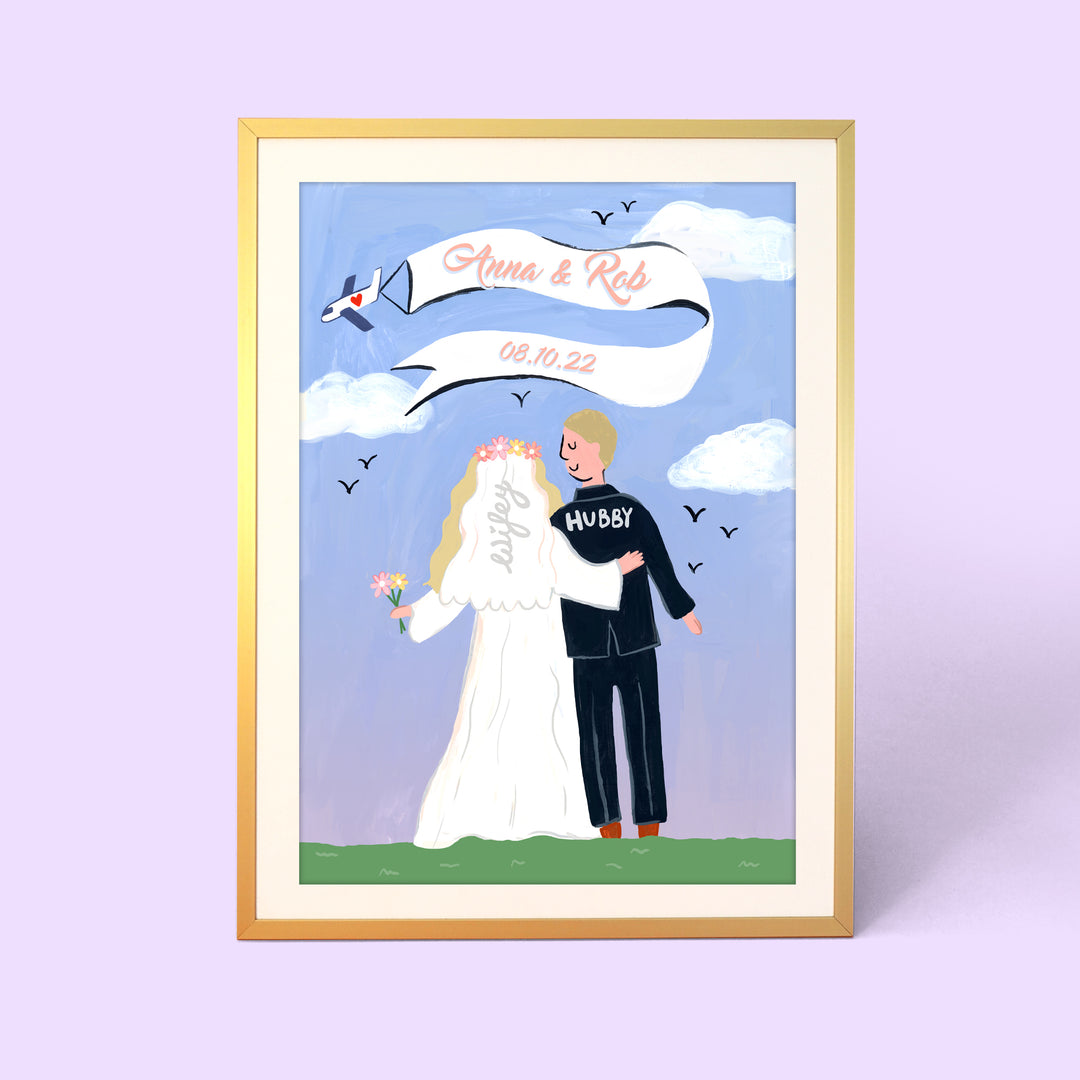 Wedding Scene Personalised Print