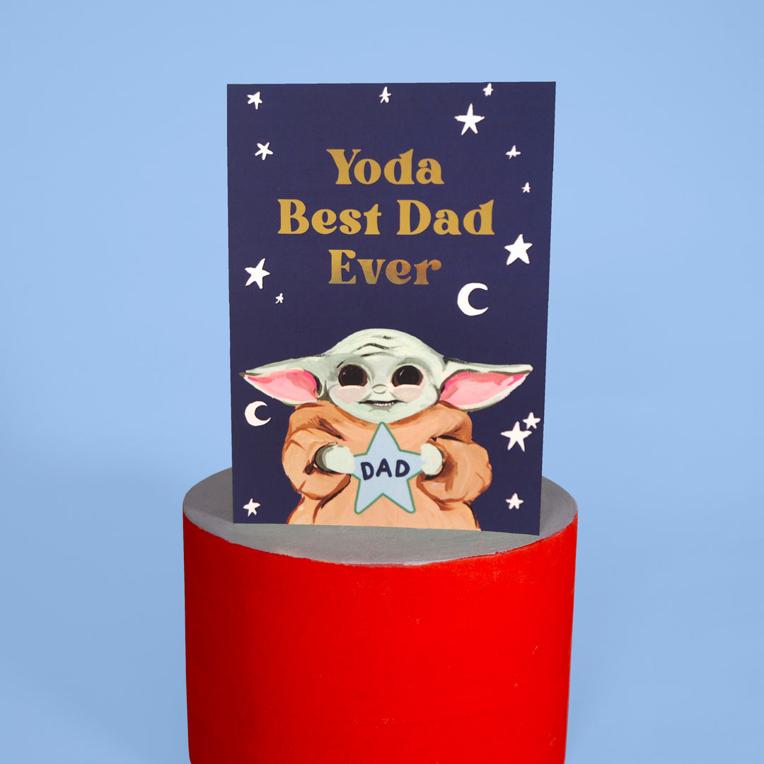 Yoda Best Dad Ever Card